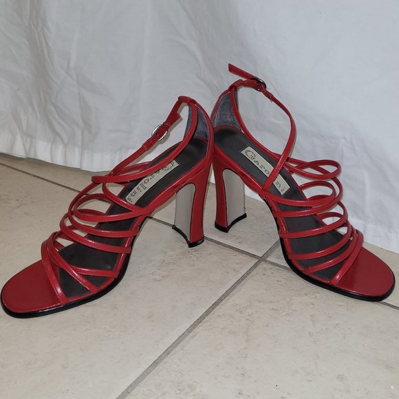 Garolini Shoes Red Strappy High Heel Sandals Poshmark